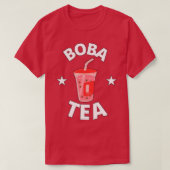 Boba-thee aardbeithee t-shirt (Design voorkant)