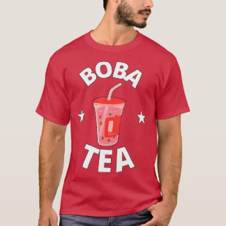 Boba-thee aardbeithee t-shirt