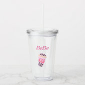 boba-thee acryl drinkbeker (Voorkant)