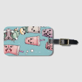 boba-thee bagagelabel (Voorkant (horizontaal))