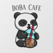 Boba-thee, Bubble-melk-thee Raamsticker (Vel)