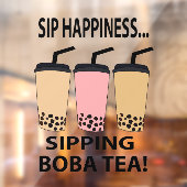 Boba Thee Bubble Thee Boba Thee Cafe Raamsticker (Vel 2)