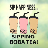 Boba Thee Bubble Thee Boba Thee Cafe Raamsticker (Vel 3)