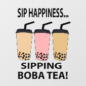 Boba Thee Bubble Thee Boba Thee Cafe Raamsticker (Vel)