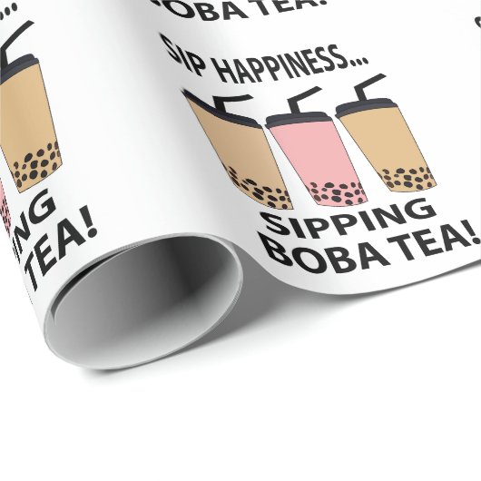 Boba Thee Bubble Thee Cadeaupapier (Rol Hoek)
