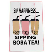Boba Thee Bubble Thee  Medium Cadeauzakje (Achterkant)