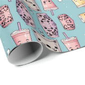 boba-thee cadeaupapier (Rol Hoek)