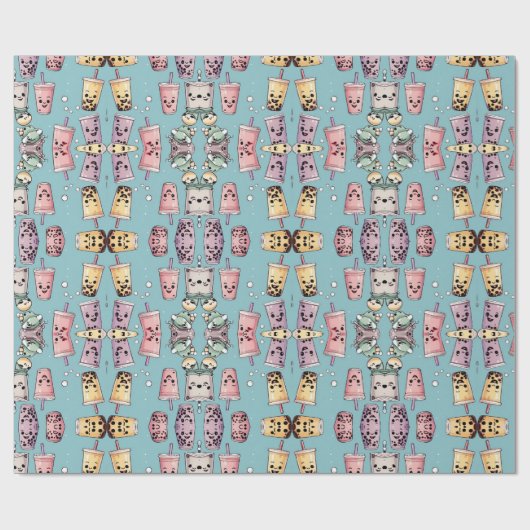 boba thee inpakpapier (Vlak)