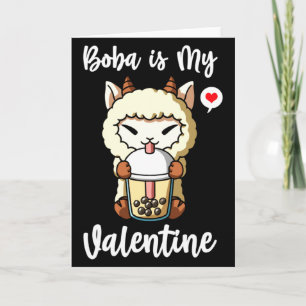 Boba-thee Is Mijn Valentijn Schaap Anti Valentijns Kaart