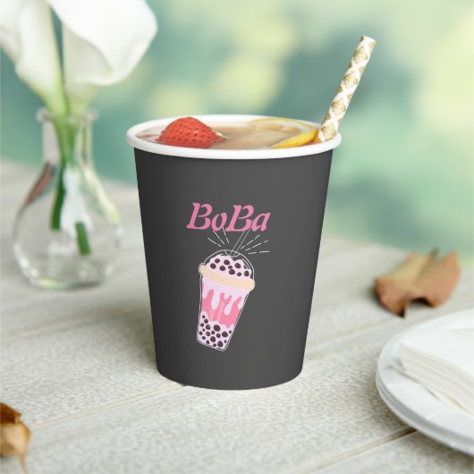 boba-thee papieren bekers (Insitu)