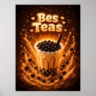 Boba Thee Parel Zoete Vibe Poster