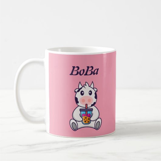 boba-theebel thee Koffiekoffie-Mok Koffiemok (Links)
