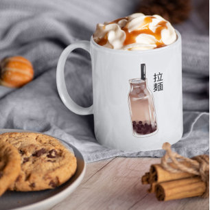 boba-theebel thee Koffiekoffie-Mok Tweekleurige Koffiemok