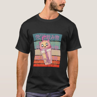 Boba-theecat boba-liefhebber kattenliefhebber scha t-shirt