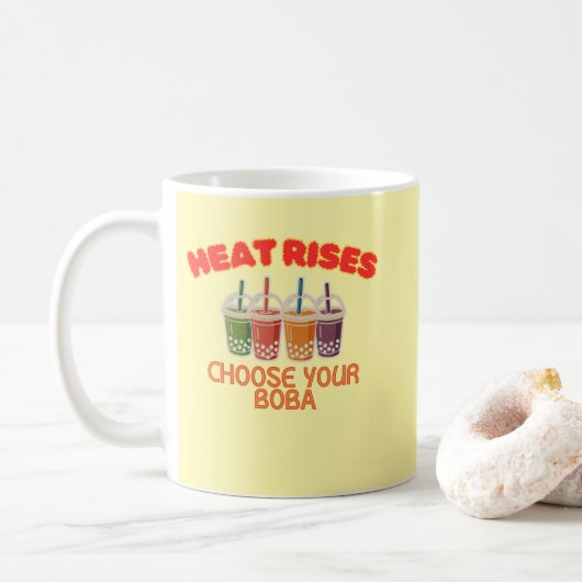 Boba-theeliefhebber koffiemok (Met donut)