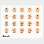 Boba Tiger Ronde Sticker (Vel)