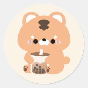 Boba Tiger Ronde Sticker