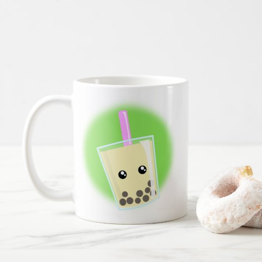 Boba Time. KoffieMok (Met donut)