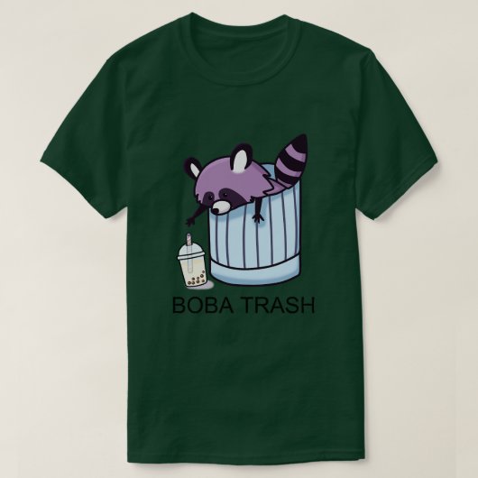 Boba Trash Racoon T-shirt (Design voorkant)