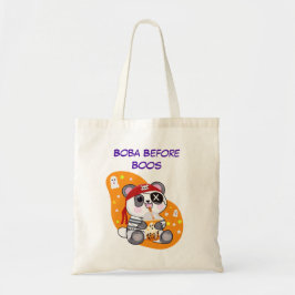Boba voor Boos Pirate Kawaii Panda Bubble Tea Tote Bag