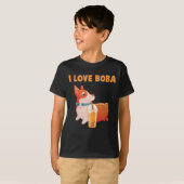 Boba Welsh Corgi Pembroke Tea Kawaii Dog T-shirt (Voorkant volledig)