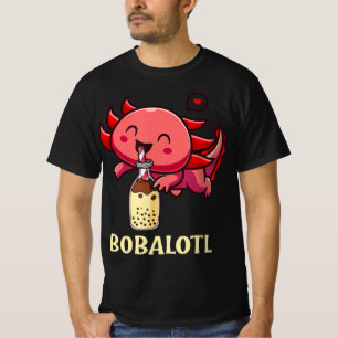 Bobalotl Axolotl Boba tea belle milk animum T-shirt