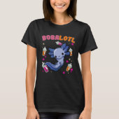 Bobalotl Axolotl Boba Tea Bubble Milk  1 T-shirt (Voorkant)