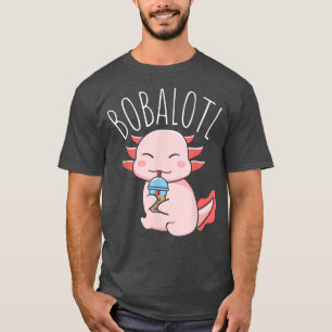 Bobalotl Axolotl Boba Tea Bubble Milk 287 T-shirt