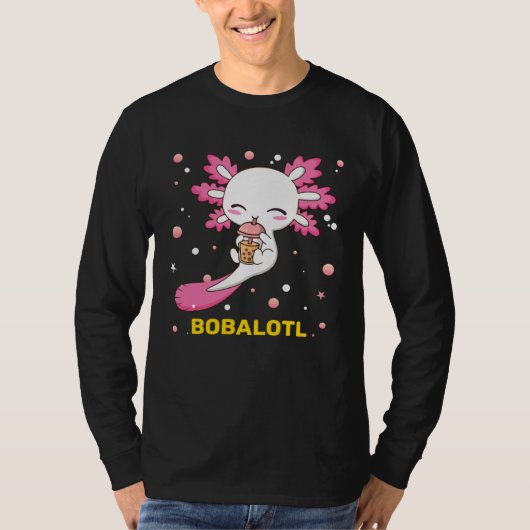 Bobalotl Axolotl Boba Tea Bubble Milk Girls kids T-shirt (Voorkant)