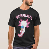 Bobalotl Axolotl Boba Tea Bubble Milk T-shirt (Voorkant)