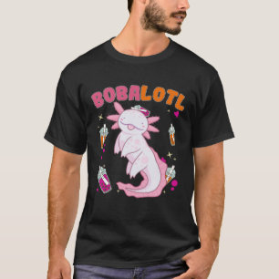 Bobalotl Axolotl Boba Tea Bubble Milk T-shirt