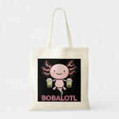 Bobalotl Axolotl Boba Tea Tote Bag (Voorkant)