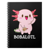 Bobalotl Axolotl Bubble Tea Notitieboek (Voorkant)