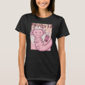Bobalotl Axolotl Milk Tea Axolotl Drinking Boba Te T-shirt (Voorkant)