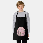 Bobalotl Cute Axolotl Boba Bubble Milk Tea Schort (Gedragen)