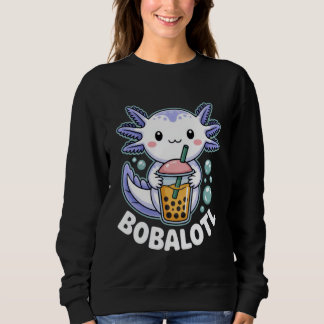 Bobalotl Cute Axolotl Boba Lover Outfit for Bubble Trui