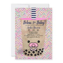 Bobas voor Baby Pink Boba Tea geïnspireerd Baby sh