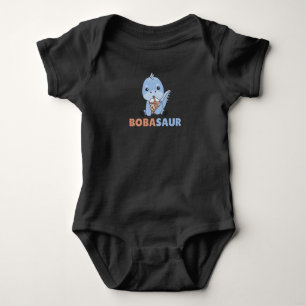 Bobasaur Boba Dinosaur Dino Bubble Tea Romper