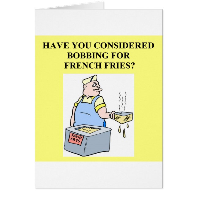 bobbelen op franse frieten (Voorkant)