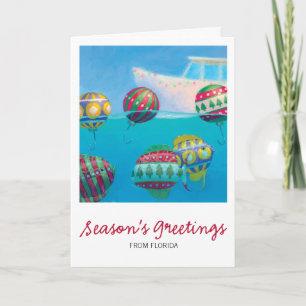 Bobber Fish Bulbs Kerstkaart Feestdagen Kaart