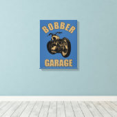 Bobber Garage Canvas Afdruk (Insitu (Houten vloer))