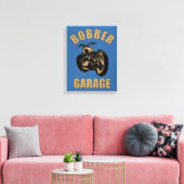 Bobber Garage Canvas Afdruk (Insitu (Woonkamer))