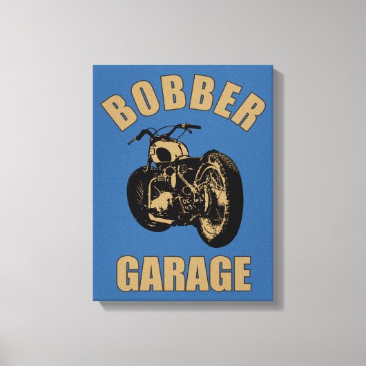 Bobber Garage Canvas Afdruk (Voorkant)