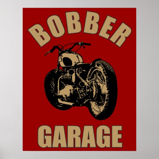 Bobber Garage Poster (Voorkant)