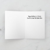 Bobber Harley Motorcycle Biker Birthday Card Kaart (Binnen)