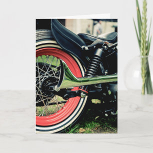Bobber Harley Motorcycle Biker Birthday Card Kaart