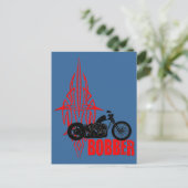 Bobber Motorbike Briefkaart (Staand voorkant)