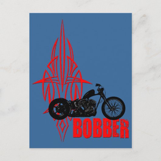 Bobber Motorbike Briefkaart (Voorkant)