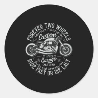 Bobber motorfietsen ronde sticker