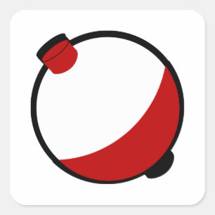 Bobber Vierkante Sticker